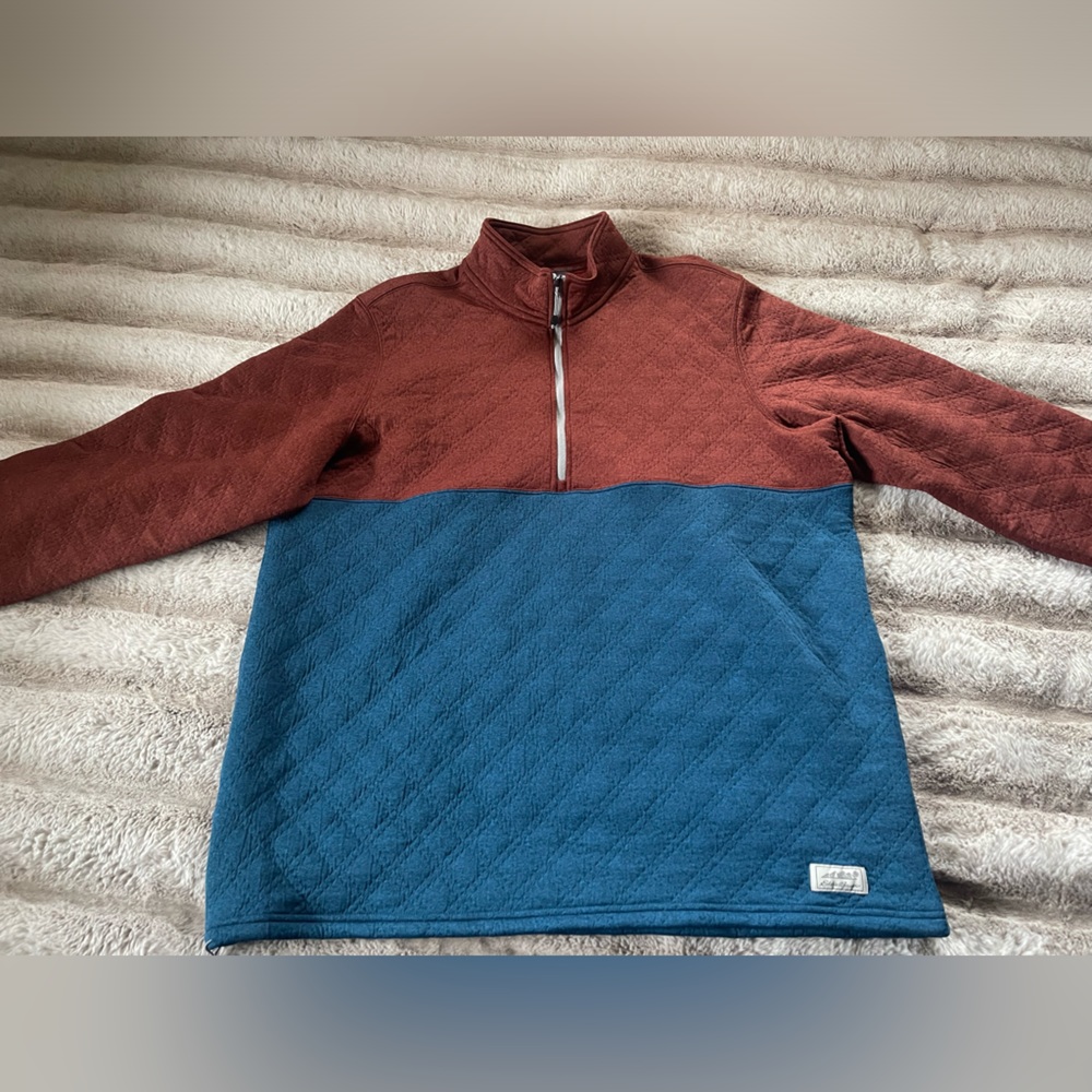 Men’s Eddie Bauer quilted quarter zip
